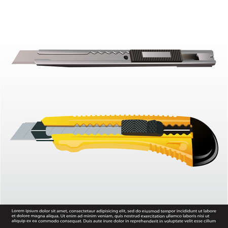 Paper Cutter isolated on white backgroundのイラスト素材