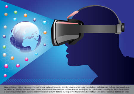 Virtual Reality Maskのイラスト素材