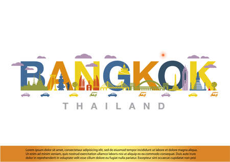 Bangkok Thailandのイラスト素材