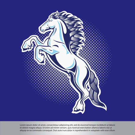 horse illustrationのイラスト素材