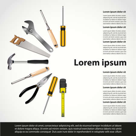 Tools backgroundのイラスト素材