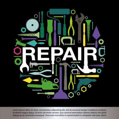 Tools backgroundのイラスト素材