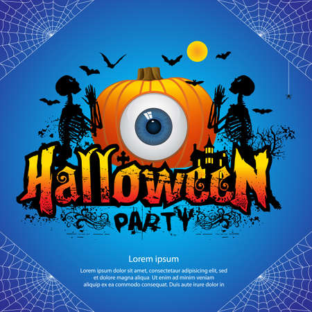 halloween party conceptのイラスト素材