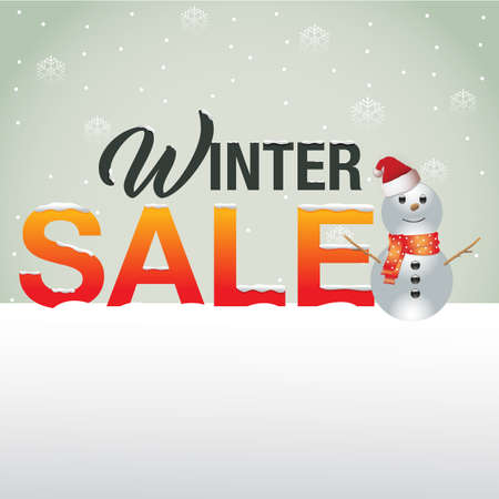 winter Sale backgroundのイラスト素材