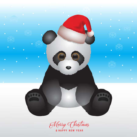 Merry Christmas and Happy New Year greeting cardのイラスト素材