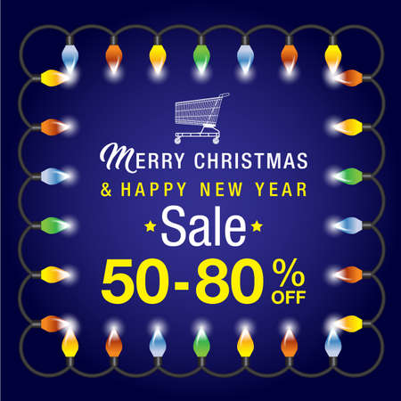 Christmas Sale backgroundのイラスト素材