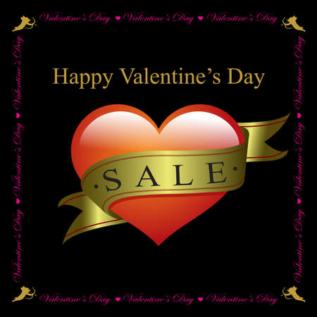 valentines day sale backgroundのイラスト素材