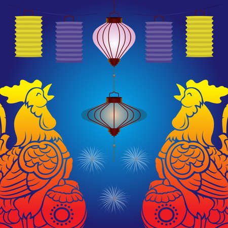 Chinese New Year  backgroundのイラスト素材
