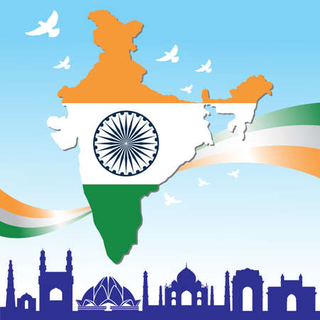 india republic dayのイラスト素材