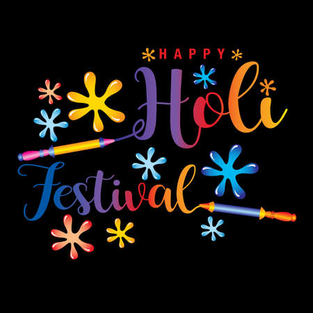 holi festival of colorsのイラスト素材