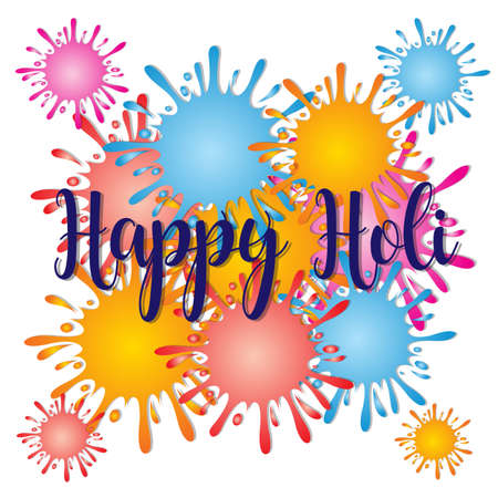 holi festival of colorsのイラスト素材