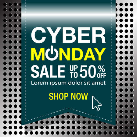 Cyber Monday backgroundのイラスト素材