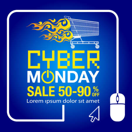 Cyber Monday background.のイラスト素材