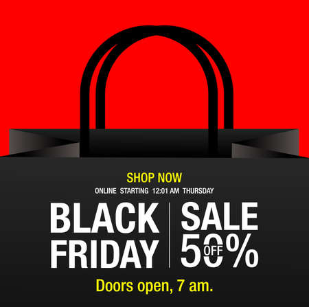 Black Friday backgroundのイラスト素材