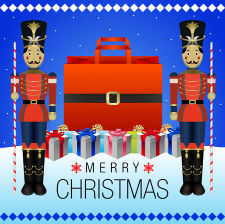 Christmas Background, Happy New Year greeting card, New Year Backgroundのイラスト素材