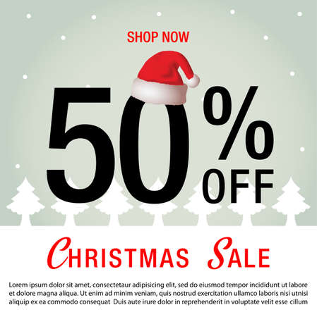 Christmas Sale background , new year sale background,winter sale backgroundのイラスト素材