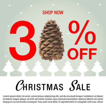 Christmas Sale background , new year sale background,winter sale backgroundのイラスト素材