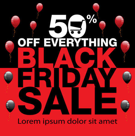 Black Friday Sale background. Black friday sale banner design. vector illustrationのイラスト素材