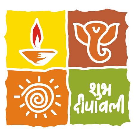 Diwali Greetingのイラスト素材