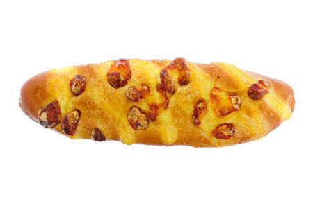 bread topped with cheese butter and garlicの写真素材