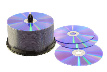 stacks of CD or DVD
