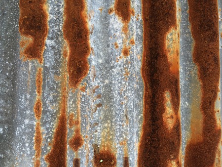 Rusted iron on zinc roof texture, Old galvanized iron plate for texture background