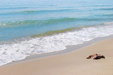 The sea scene from cha am beach, south of thailandの写真素材