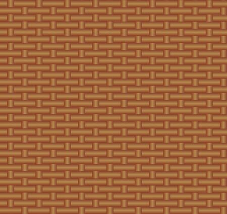 Vector Seamless Pattern, Straw Binding Background, Brown Color, Illustration Template, Wicker Texture.のイラスト素材