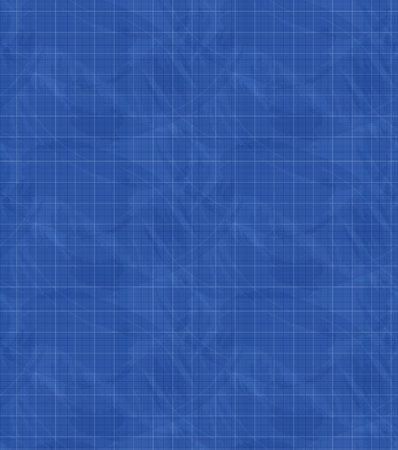 Vector Blueprint Background, Grid, Blue Color, Grunge Smears and Stains, Vintage Backdrop, Colorful Blue Illustration.のイラスト素材