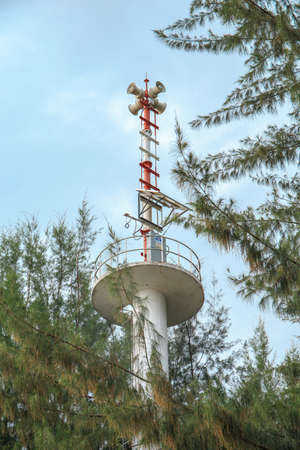 radio tower on the beach on east of Thailand