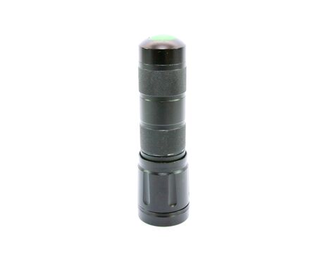 LED flashlight on white backgroundの写真素材