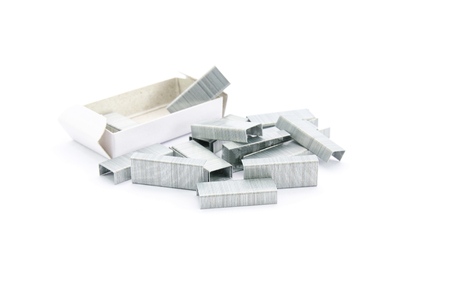 Staples isolated on  white backgroundの写真素材