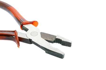 Pliers isolated on white backgroundの写真素材