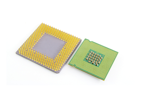 CPU isolated on white background