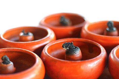 Pottery oil lampsの写真素材