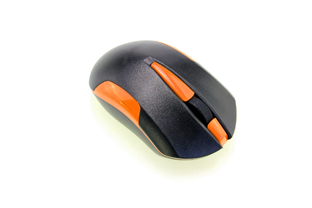 Computer mouse isolated on white backgroundの写真素材