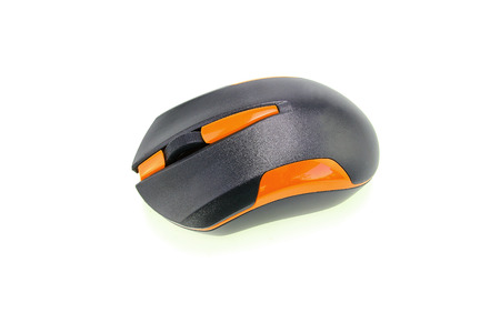 Computer mouse isolated on white backgroundの写真素材