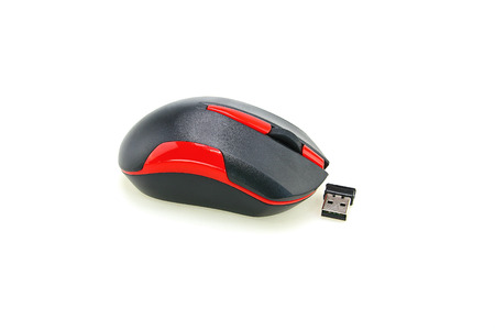 Computer mouse isolated on white backgroundの写真素材
