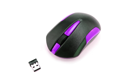 Computer mouse isolated on white backgroundの写真素材