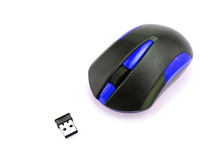 Computer mouse isolated on white backgroundの写真素材