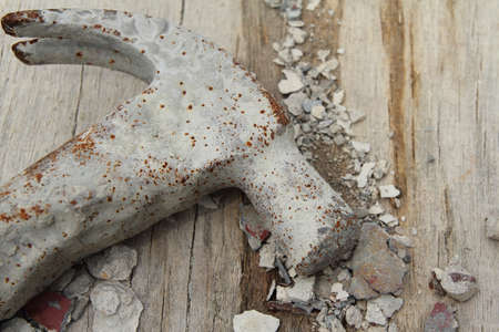 old rusty hammer