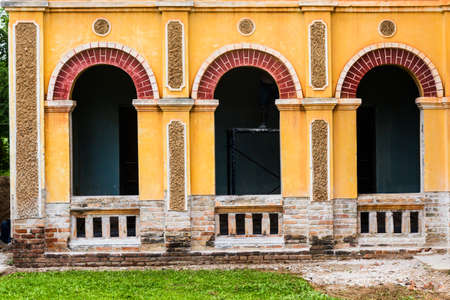 Renovation colonial old building at Nakhon Panom, Thailand の写真素材