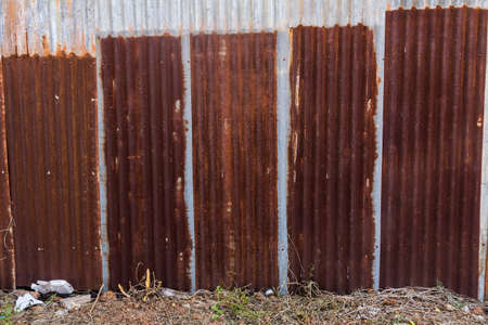 zinc fenceの写真素材