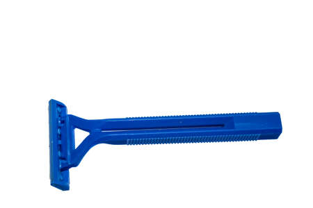 shaving razor isolated on a white backgroundの写真素材