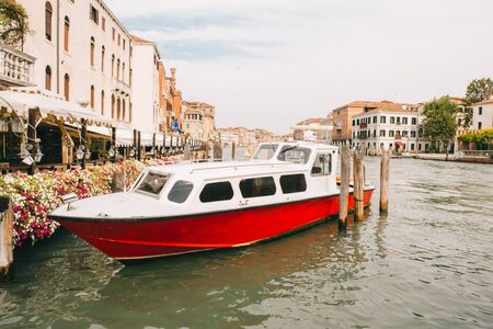 Magnificent views of the boats in Veniceのeditorial素材