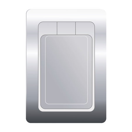 electronic graphics tablet on a white backgroundのイラスト素材