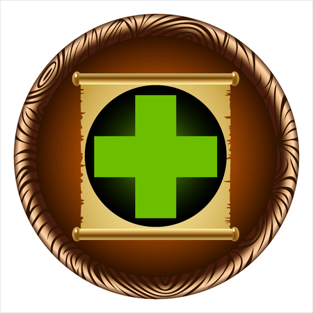 the icon for the game with the ancient scroll of weakeningのイラスト素材