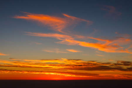 Sunset in the sky