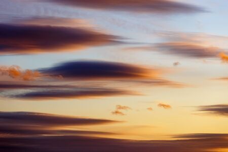 Dramatic sunset over the sea. Sky background