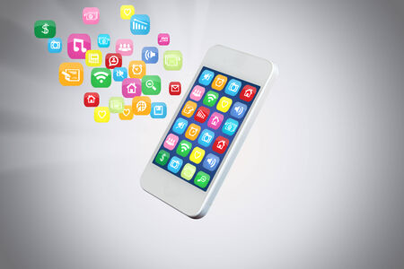 icon on Mobile icons の写真素材